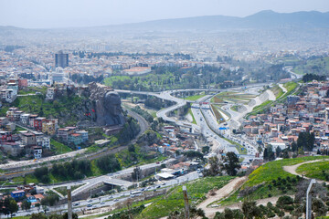 Kadifekale, a hilltop castle in İzmir, Turkey.