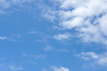 beautiful​ blue​ sky​ with​ cloud background​ in​ rainy​ season..