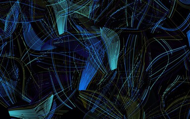 Dark Multicolor vector pattern with random forms.