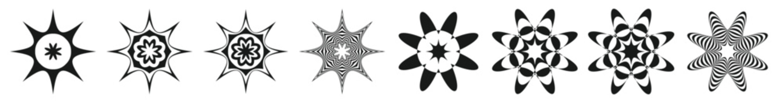 Abstract geometric symbol, icon vector graphics, illustration