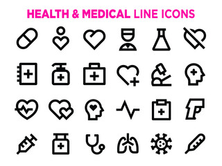 Health and Medical icons