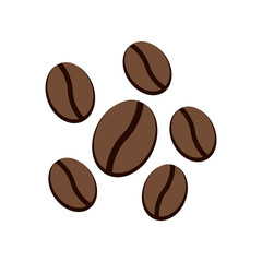 Coffee bean, icon, Vector, Illustration.