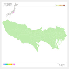 東京都の地図・Tokyo Map