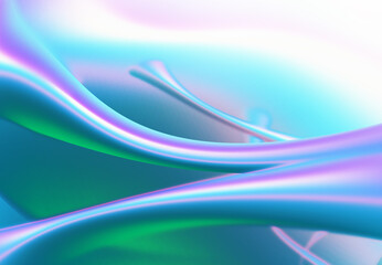 Obraz premium abstract green smooth cuve