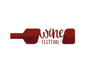 Cute vector of wine festival lettering. Can be used for cards, flyers, posters, t-shirts.