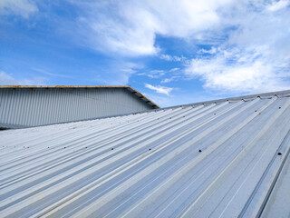 Metal roof in industrial building and construction. © Suranto