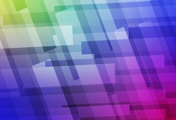 Light Multicolor vector layout with lines, rectangles.