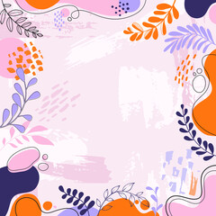 Color splash abstract background for design.Template banner and cover for social media ad, template special promo new arrival sale.