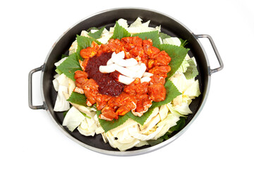 닭갈비, Spicy grilled chicken