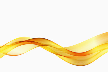 Golden smooth wave flow. Abstract golden wave vector background.