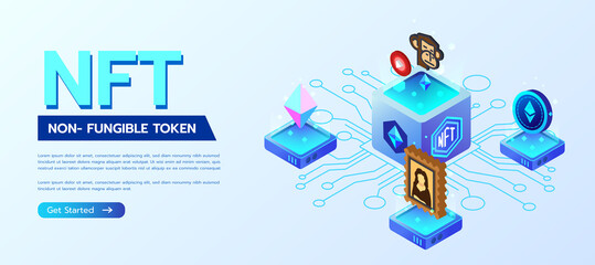 NFT Non- Fungible Token Website Page