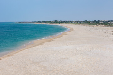 Trafalgar Lighthouse beach in Tarifa, cadiz, spain