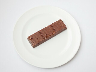 chocolate ber on plate