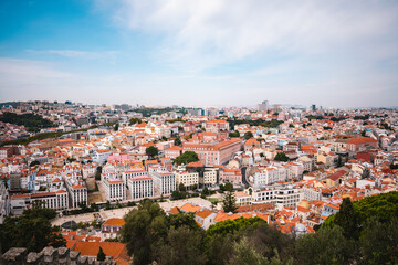 Fototapeta na wymiar Vue sur Lisbonne