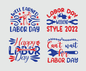 Labor Day SVG Bundle1, best typography t-shirt design, SVG bundle, with Color