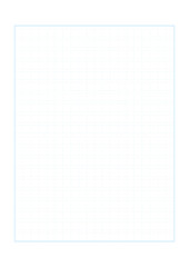 400字詰めの水色の横書きの原稿用紙･便せんのテンプレート - 20字×20段 - 横幅A4比率