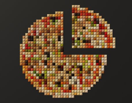 pizza creada de pixeles