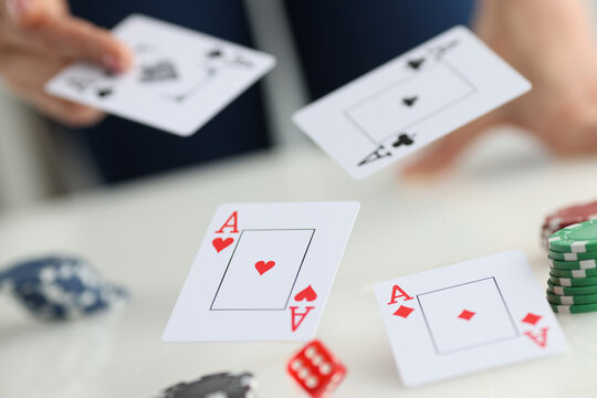 Playing cards for poker game, gamble games and casino