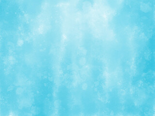 Blue abstract painting drawn with digital watercolor