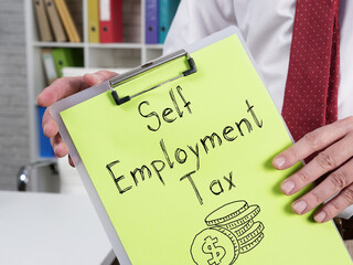Self Employment Tax is shown using the text