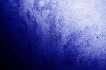 Beautiful abstract blue white background. Gradient. Toned rough surface texture. Colorful background with space for design.