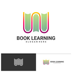 Learning Book logo vector template, Creative Book logo design concepts