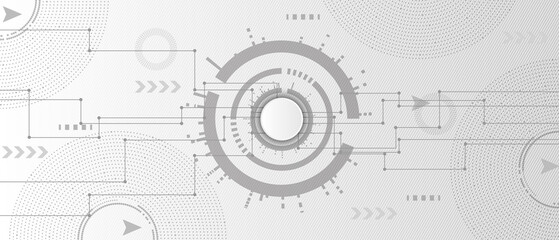 Obraz premium Abstract technology background with various technological elements