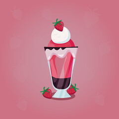 strawberry ice cream