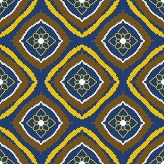 seamless pattern with geometric ethnic design