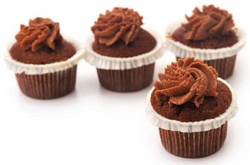 Freshly prepared homemade muffin