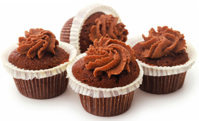 Freshly prepared homemade muffin