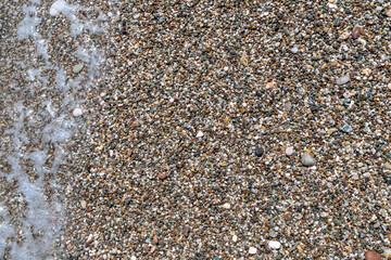 Clean sand on the beach