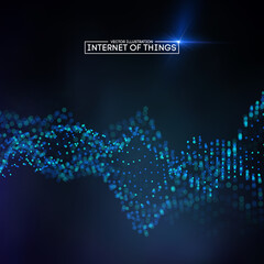 Internet of things background. Iot technology background EPS 10