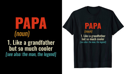 PAPA MEANING T SHIRT t shirt design