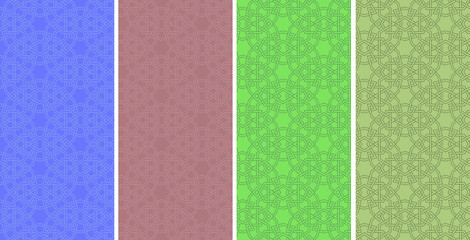Fototapeta premium Selcuklu Mosaics, Anatolian architecture, Islamic Figure, abstract vector pattern