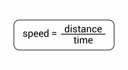 speed distance time formulas in physics