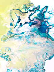 Abstract art painting creative hand painted background, acrylic painting , marble texture, liquid artwork, abstract ocean.