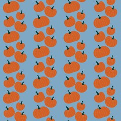 Halloween seamless pumpkin pattern for fabrics and textiles and packaging and gifts and cards and linens and kids