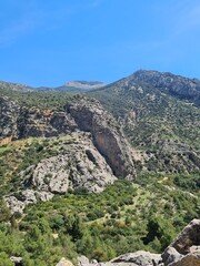 El río Guadahorce a su paso por el Caminito del Rey. 