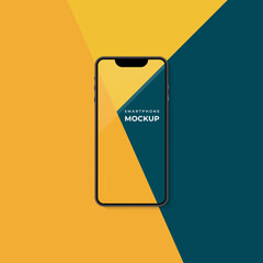 Minimal smartphone screen mockup template