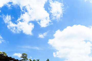 Blue sky and clouds in Phuket, Thailand
