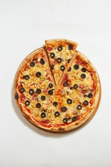 pizza isolated on white background