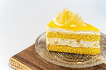 夏みかんのショートケーキ