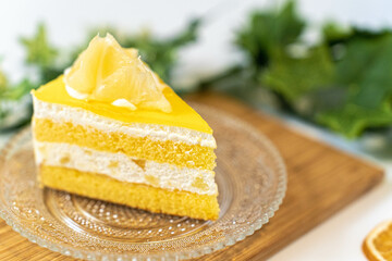 夏みかんのショートケーキ