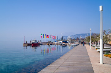 Obraz premium Lake Garda, nature, history and architecture