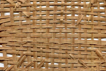Basketry texture background, Bamboo basketry pattern