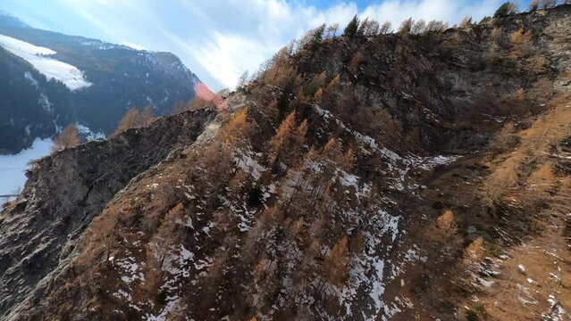 Erdrutsch im Hochgebirge