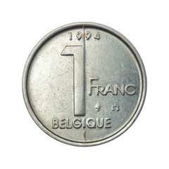 Belgium 1 franc, 1997