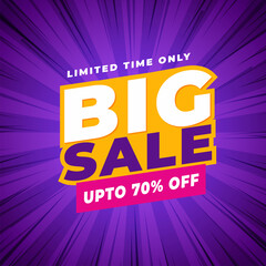 Sale banner template design, Big sale special offer. 