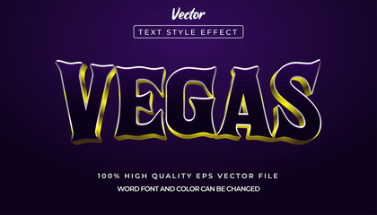 Editable Text Effect, Vegas Text Style
